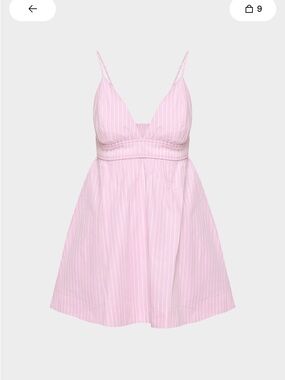 Aritzia Wilfred Encourage Pink Striped Sundress
